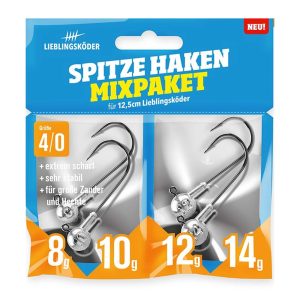 Lieblingsköder Spitze Haken 4/0 Mixpaket Jigheads