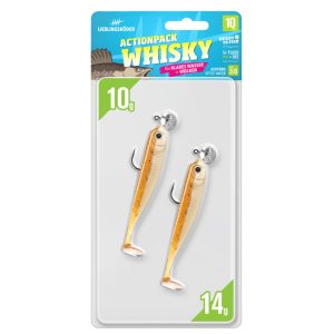 Lieblingsköder 10cm Actionpack Whisky Gummifisch montiert Set