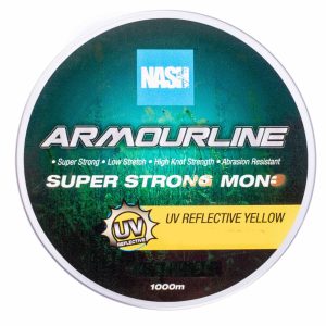 Nash Armourline Mono UV Yellow 12lb 0.30mm 1000m Monofile Karpfenschnur