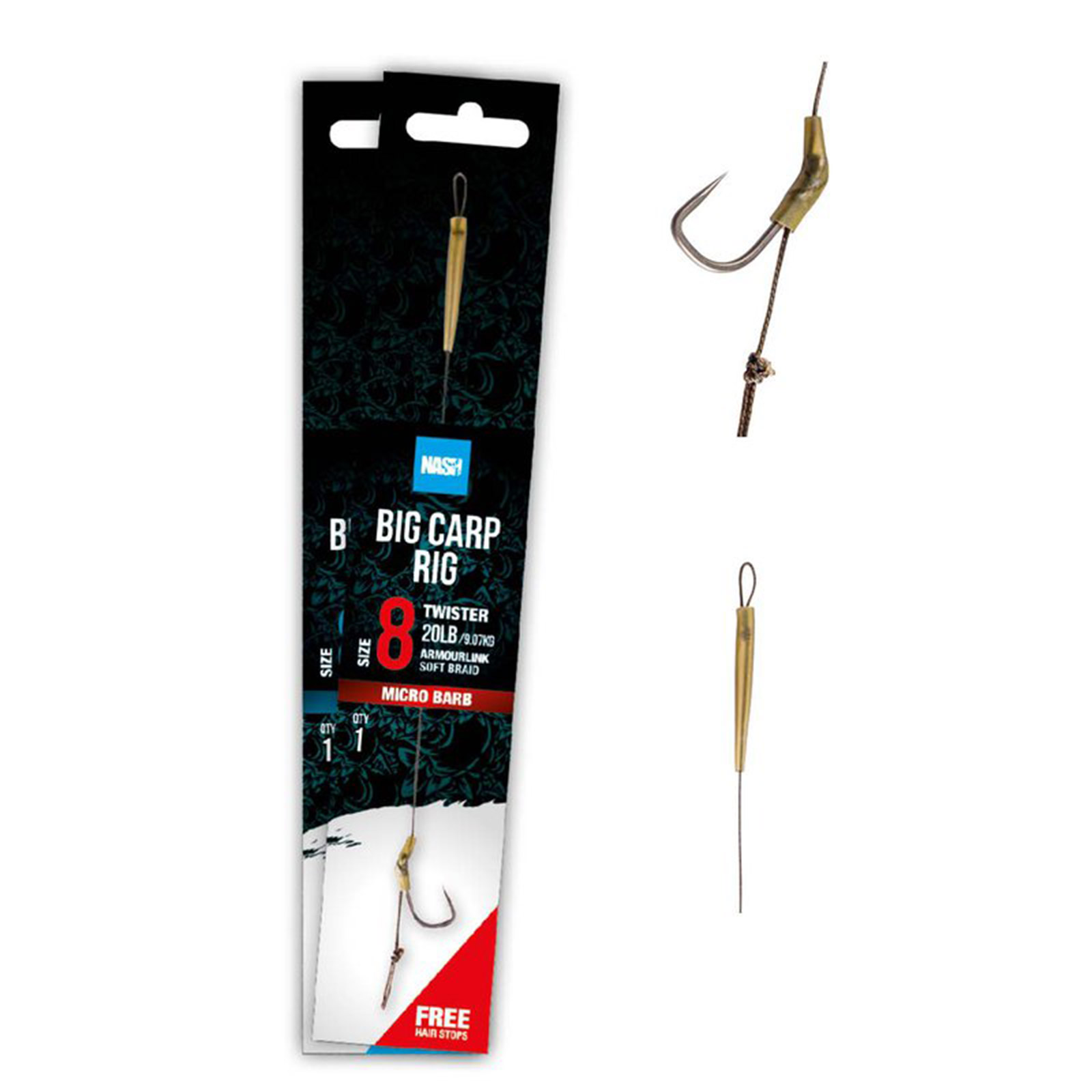 Nash Big Carp Rig Size 2 Karpfenrig