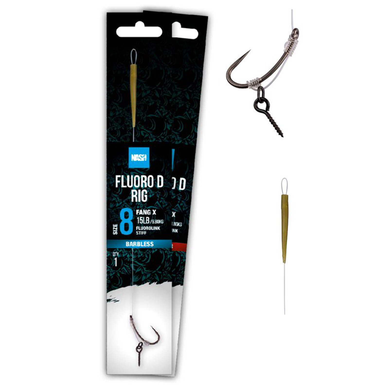 Nash Fluoro D Rig Size 2 Karpfenrig