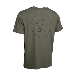 Nash Make It Happen Carp Logo T Shirt Green XXXL