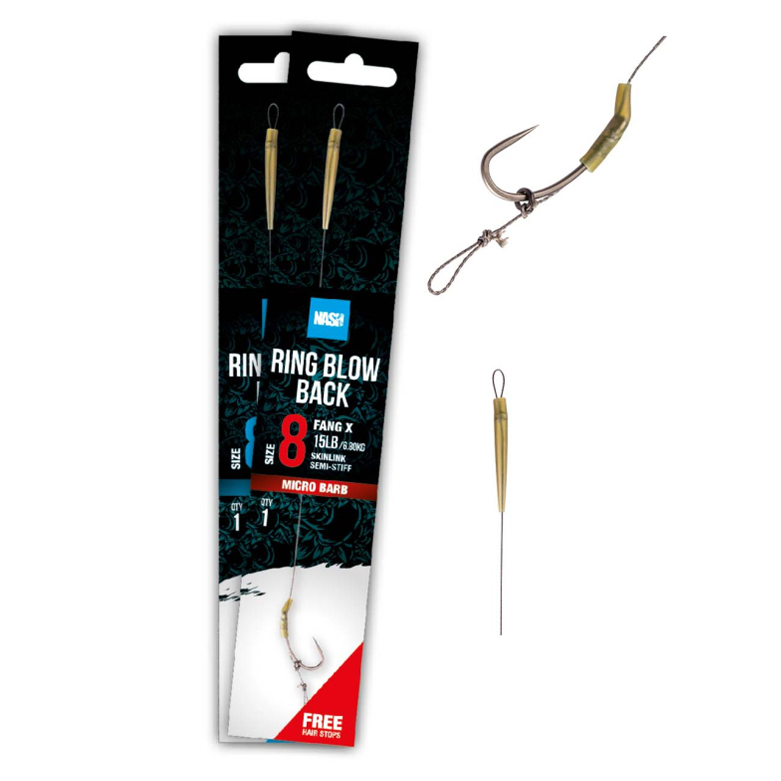 Nash Ring Blow Back Rig Size 2 Karpfenrig
