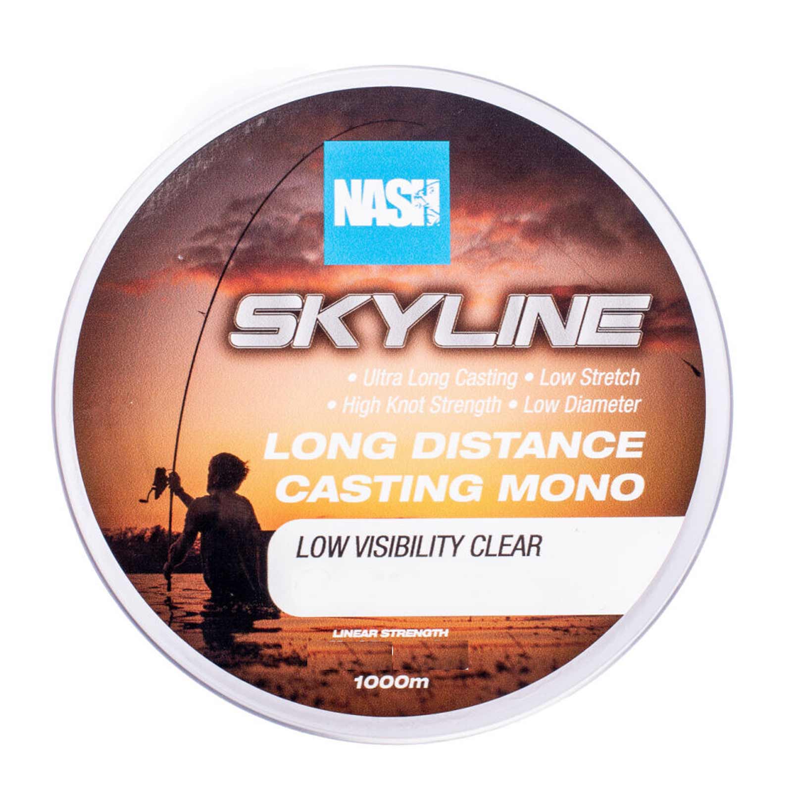 Nash Skyline Mono Clear 10lb 0.28mm 1000m Monofile Karpfenschnur