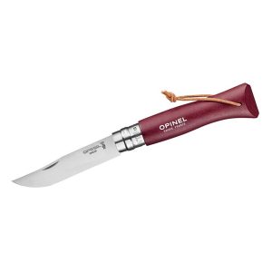 Opinel No 08 Colorama Earth burgundy Taschenmesser