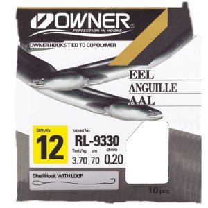 Owner Aal rot gebundene Haken Gr. 2