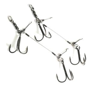 Pikecraft Double Swivel Stinger Rig XL BKK 2/0 2pcs