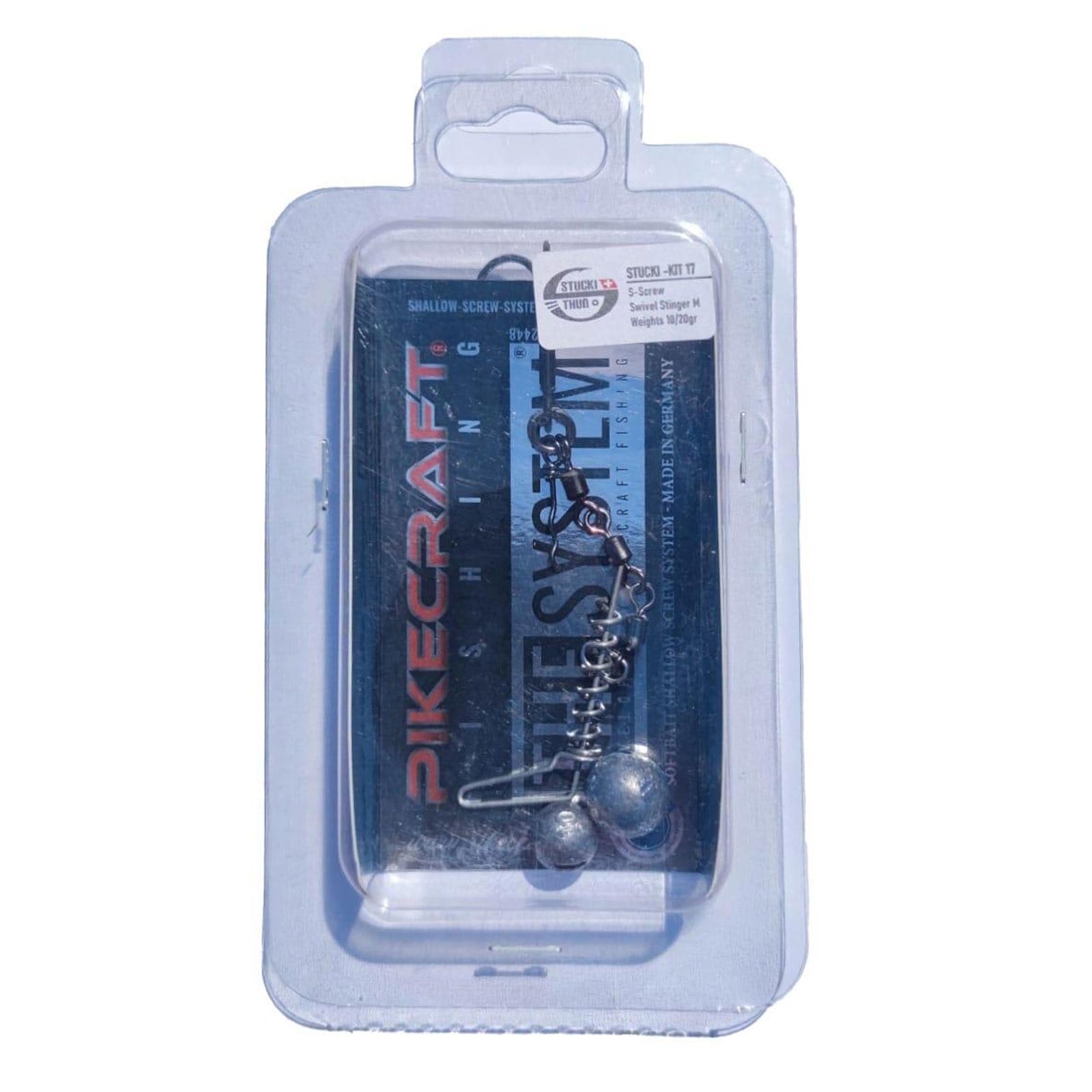 Pikecraft Stucki Kit RealRider 17cm S-Screw Swivel Stinger M 10/20g 1pcs Rig Zubehör