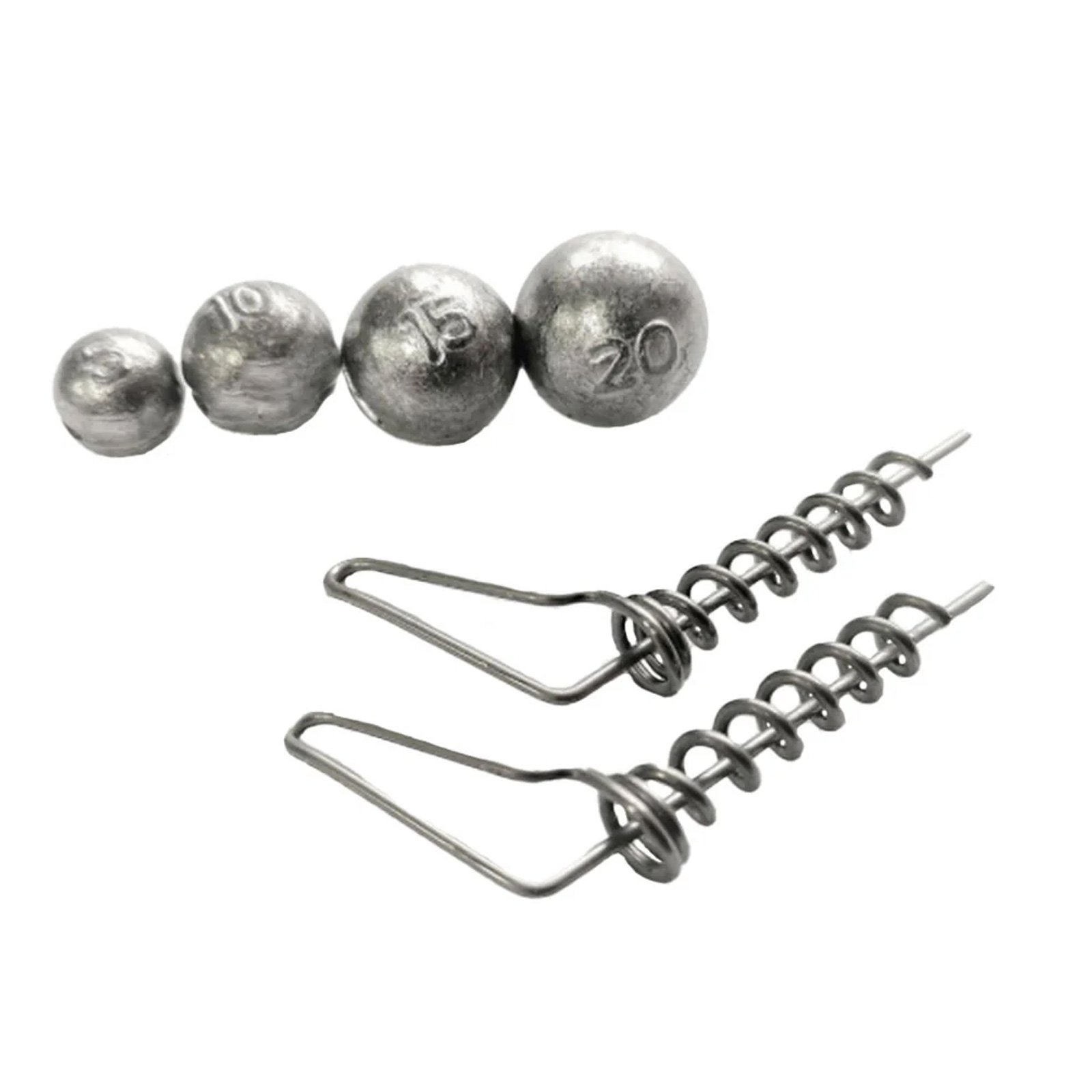 Pikecraft The System S-Screw Set Light 2xS-Screw & Blei 5/10/15/20g Rig Zubehör