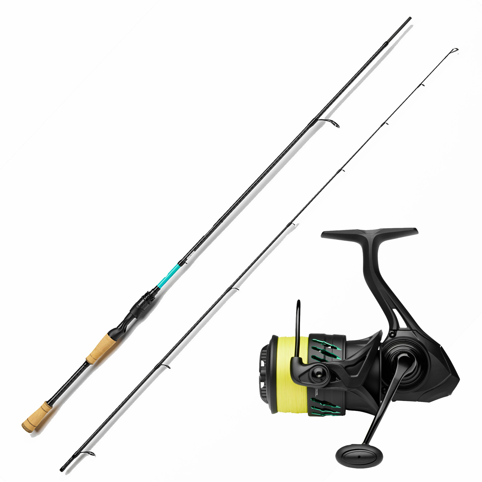 Premium Barsch-Set mit Savage Gear Rolle & FKT-Rute