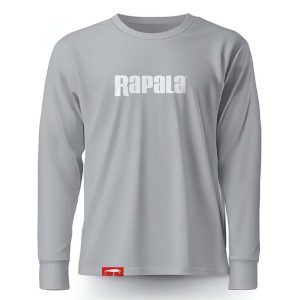 Rapala Grey White Logo Long Sleeve M Shirt