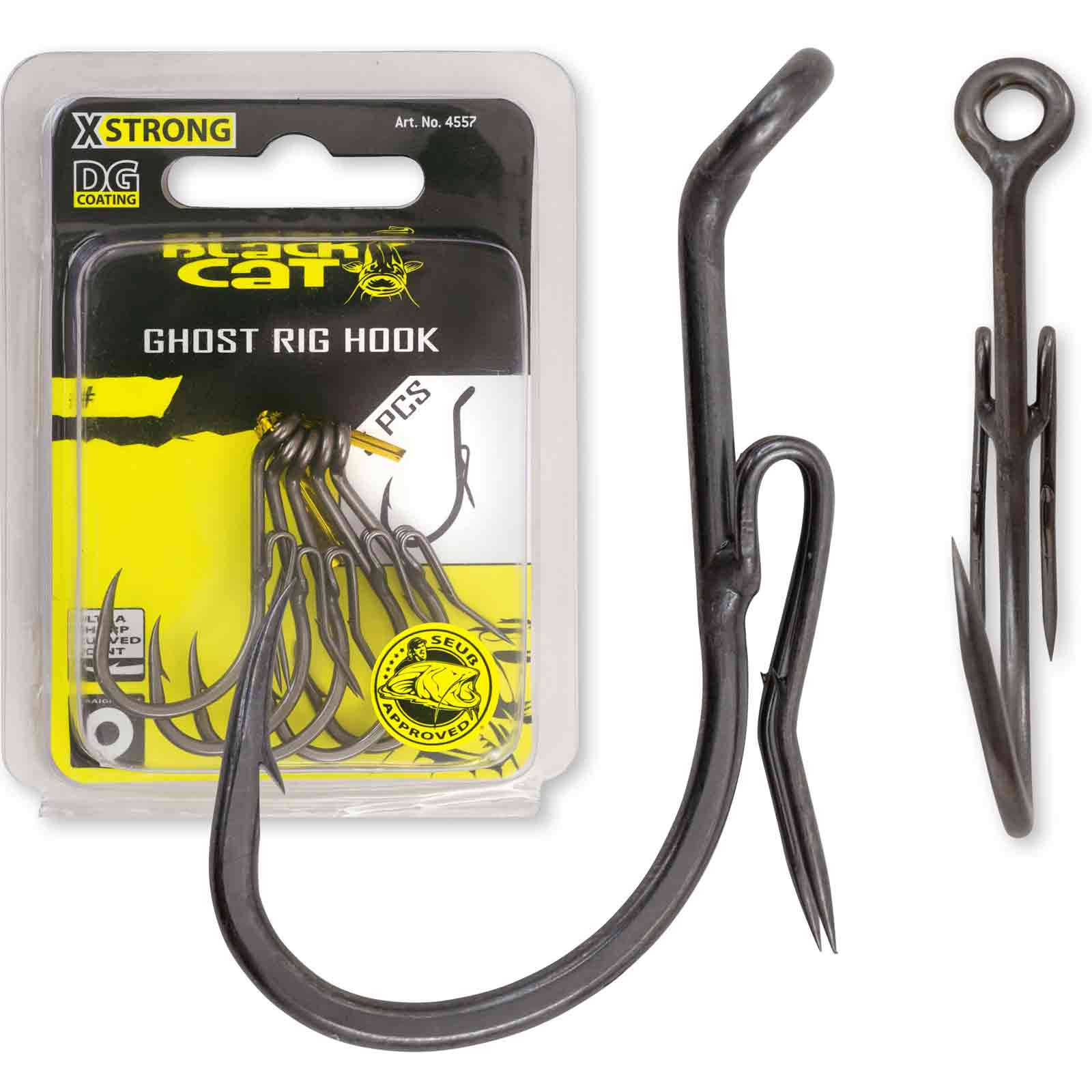 Rhino Black Cat Ghost Rig-Haken DG #5/0 Welshaken
