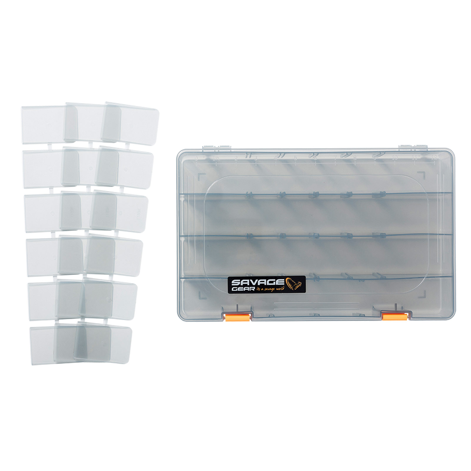Savage Gear Lurebox 6B Smoke 36X22.5X5Cm Köderbox Angelbox