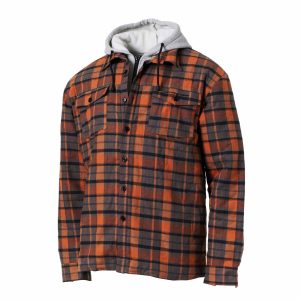 Savage Gear Twin Shirt Jacket M Orange/Grey Jacke