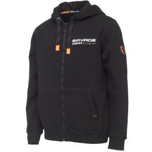 Savage Gear Urban Zip Hoodie L Black Ink