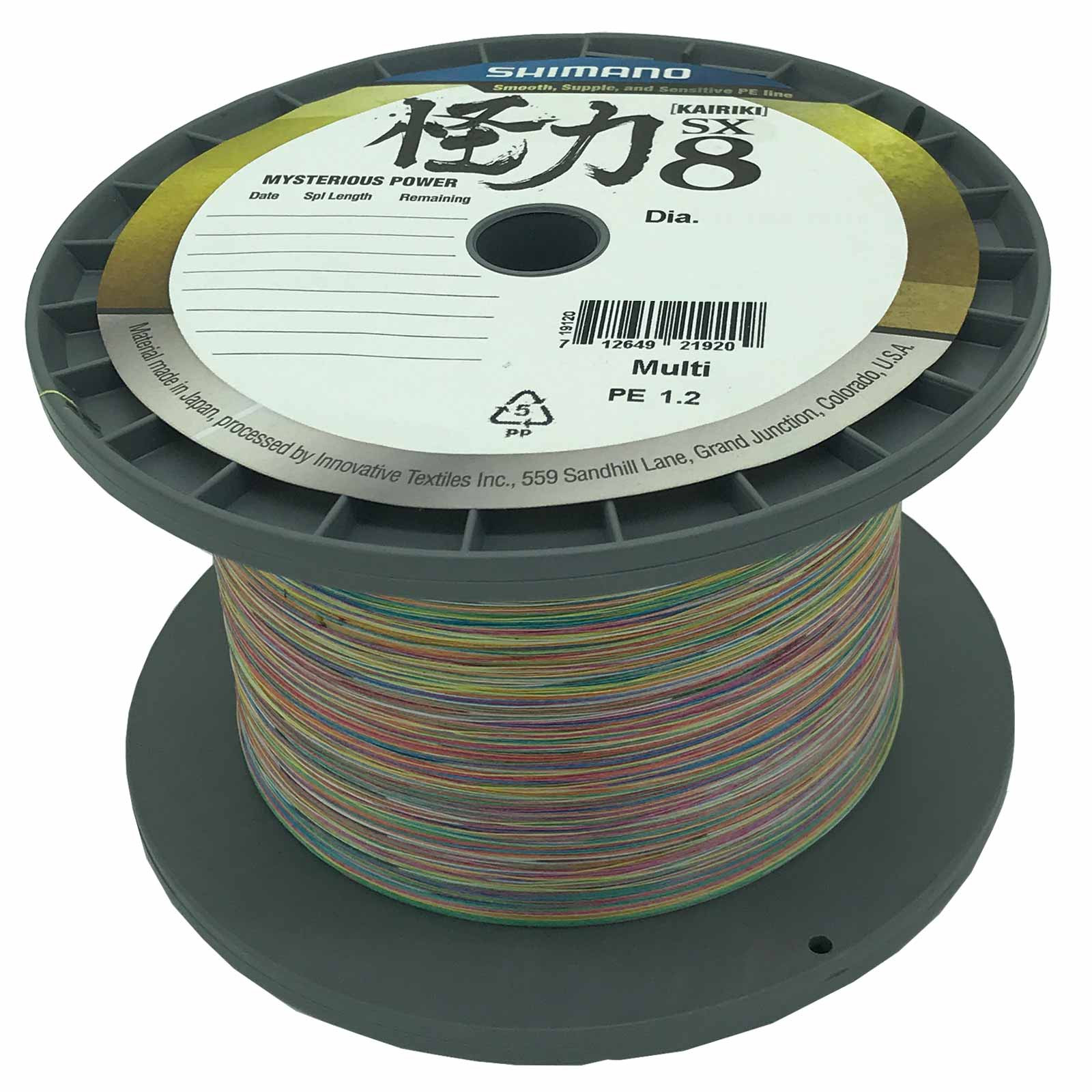 Shimano Kairiki 8 Multi 0.100mm/6.5kg geflochtene Angelschnur Wunschlänge