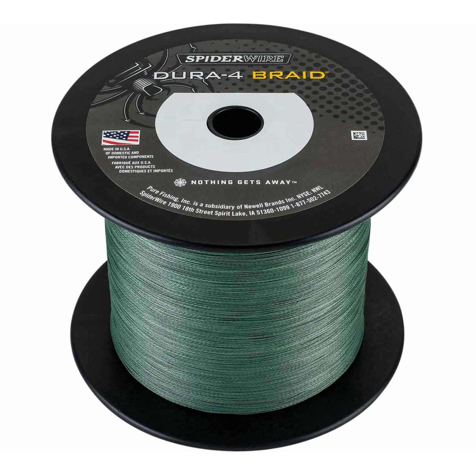 Spiderwire Dura 4 Braid 0,30mm Green 29,0kg 64lb Geflochtene Angelschnur Meterware