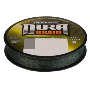 Spiderwire DURA Braid 0,15mm Moss Green Geflochtene Angelschnur Wunschlänge