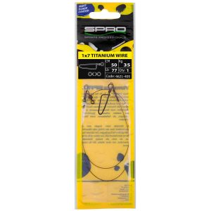 Spro Matt Black Leader 1×7 Titanium 0,21mm 30cm Kunstködervorfach