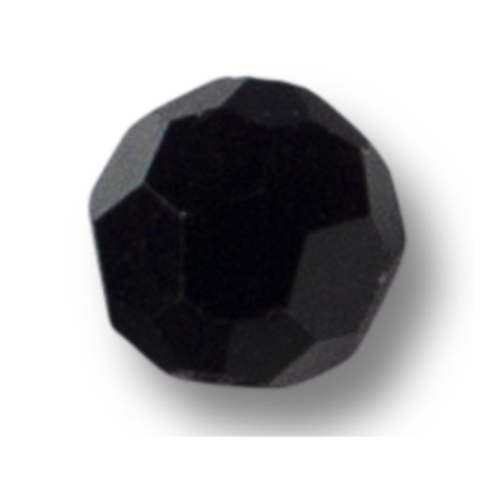 Toppies 6mm Glass Bead Black Glasperlen