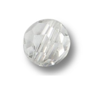 Toppies 6mm Glass Bead Crystal (White) Glasperlen