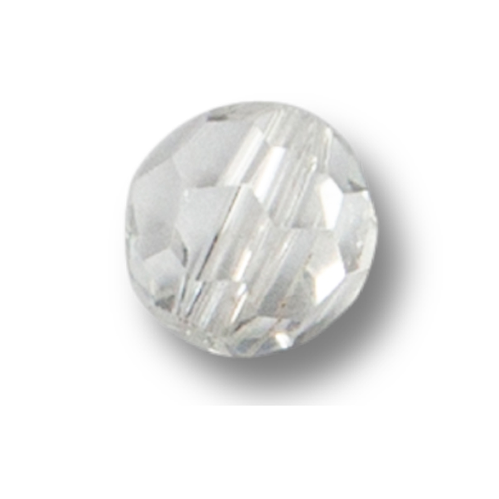 Toppies 6mm Glass Bead Crystal (White) Glasperlen
