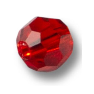 Toppies 6mm Glass Bead Red Glasperlen