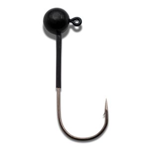 Toppies 7,2g Tungsten Jig Head Ball #1 Black 2 Pcs Jigkopf