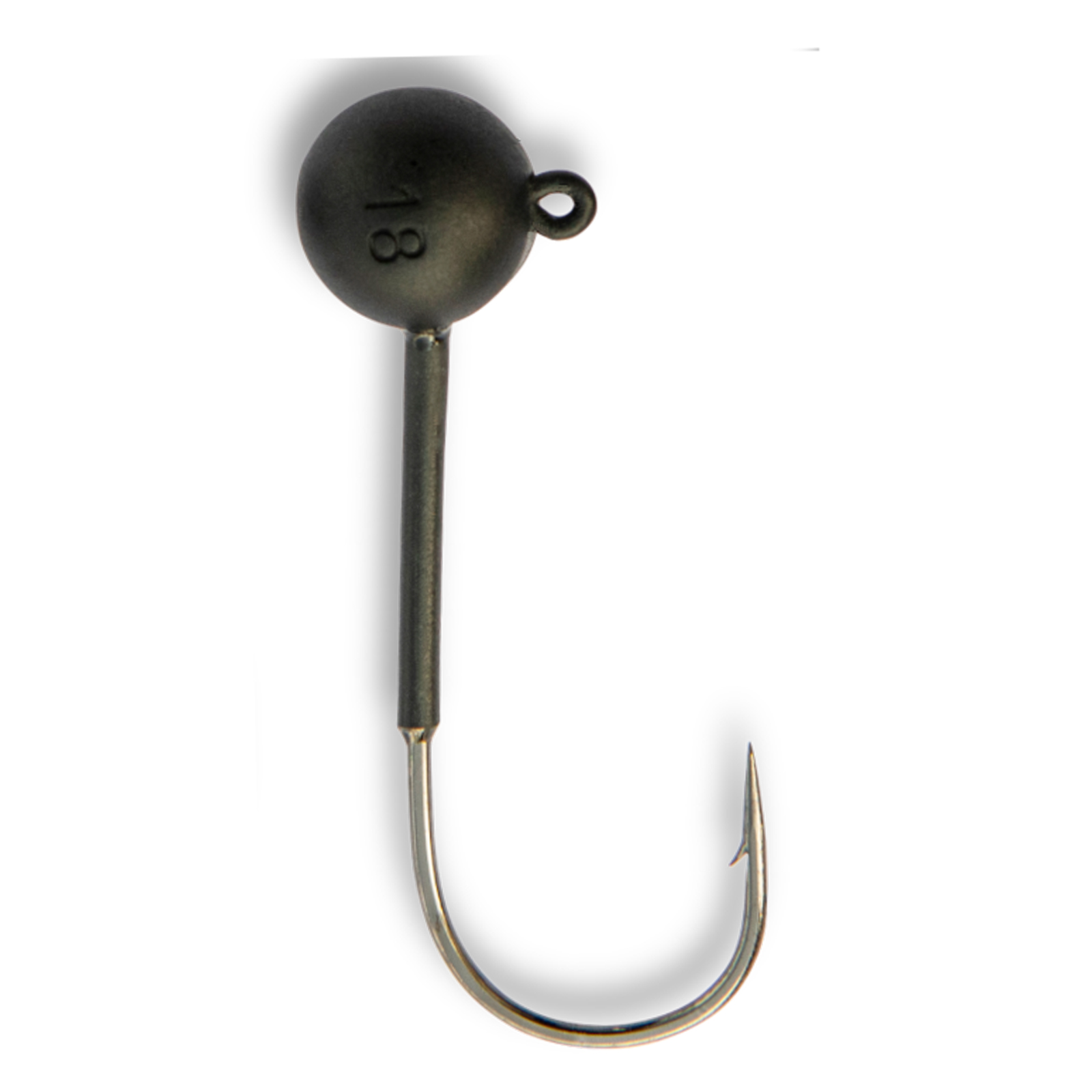 Toppies 14g Tungsten Jighead Ball Big Series #5/0 Black Matt 2 Pcs Jigkopf