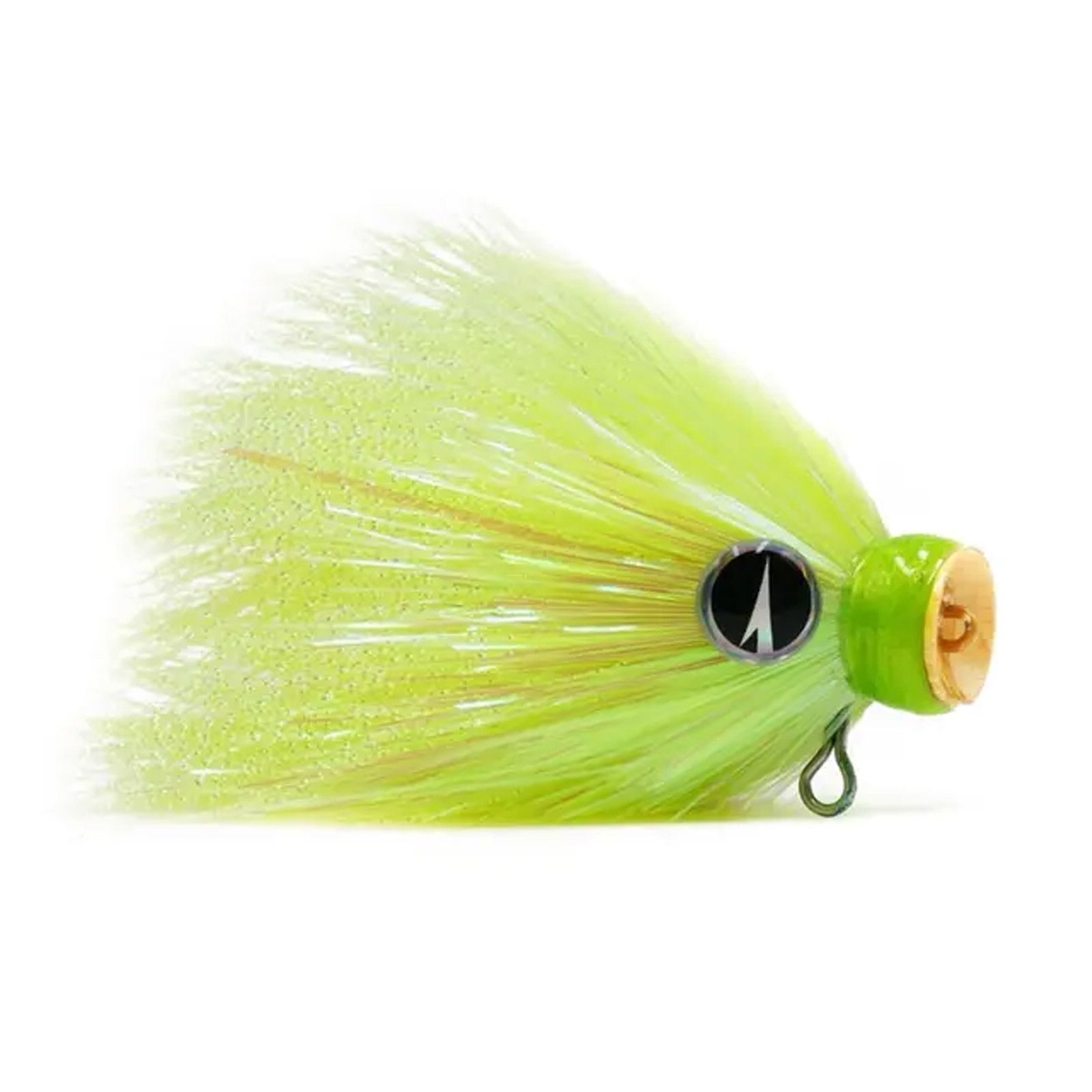 VMC Baby Mustache Shallow Chartreuse 14g Jigkopf bleifrei