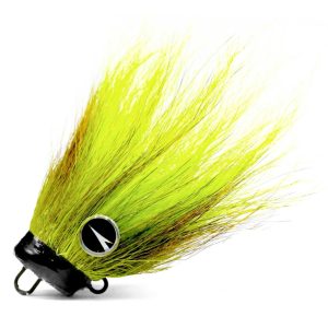 VMC Mustache Rig Chartreuse 11g S Screw-In Jigkopf bleifrei