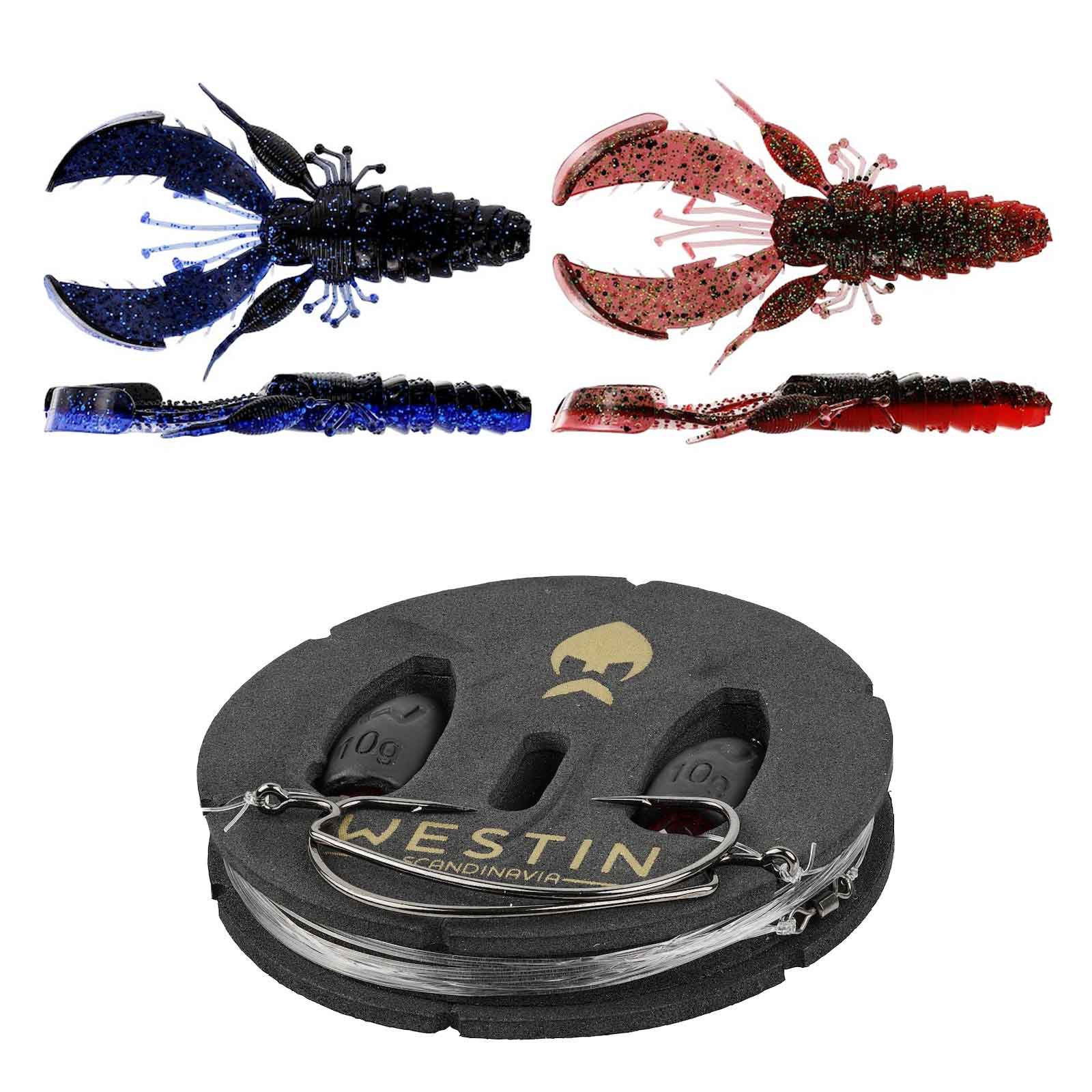 Westin Carolina Perch Rig Kit 10g #2 70cm 0.34mm 0.26mm Clear Water Mix 2Pcs Angelset