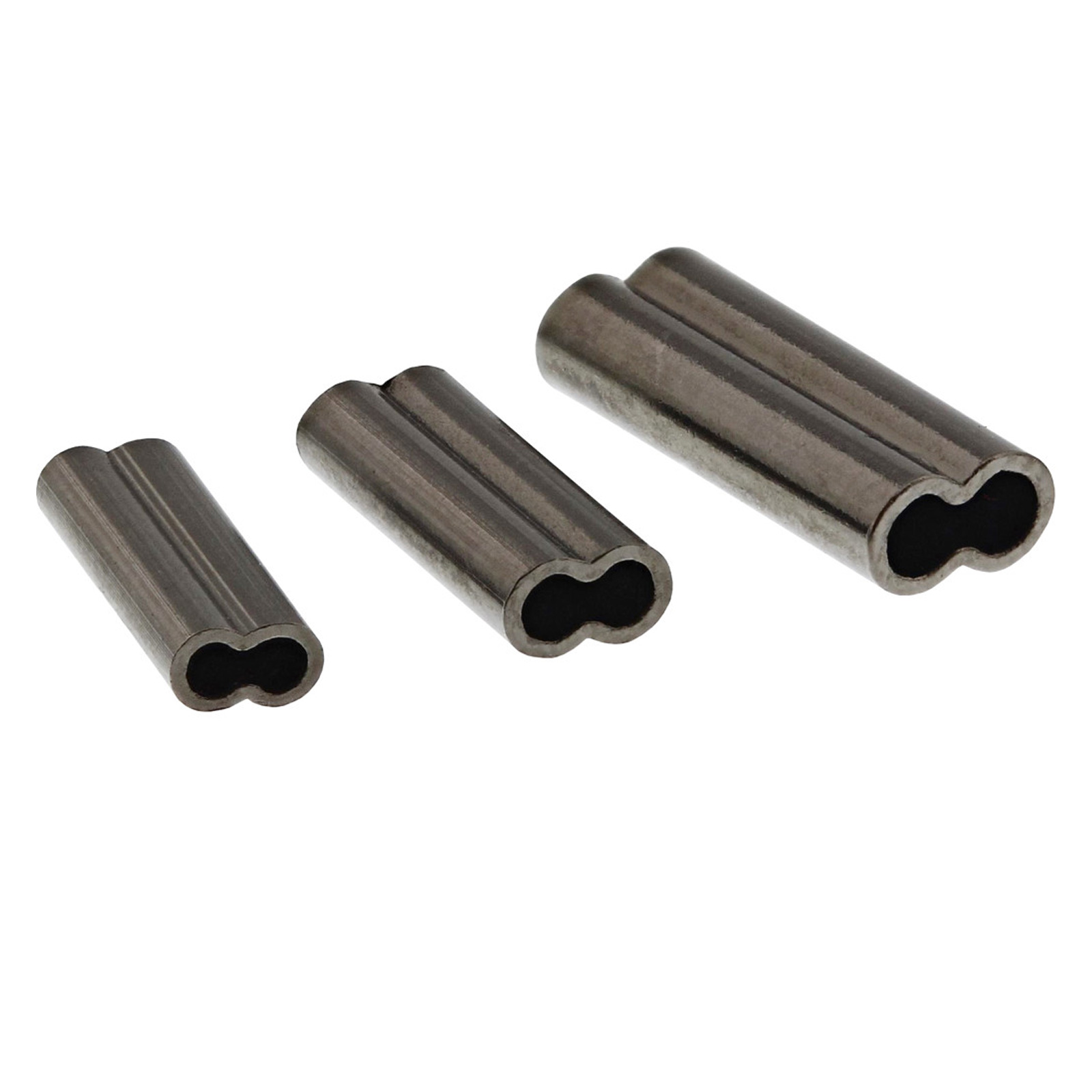Westin Double Wire Crimp Ø1.2mm Black Nickel 20pcs Klemmhülsen