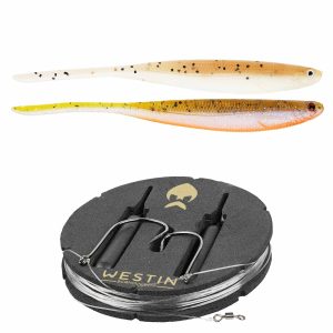 Westin Dropshot Rig Kit Shadteez Pintail 10g #2 150cm 0.26mm Clear Water Mix 2Pcs Angelset