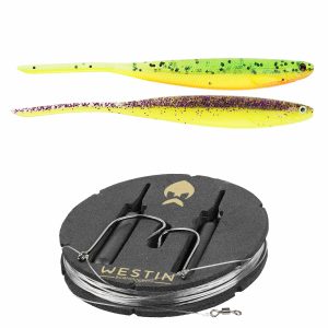 Westin Dropshot Rig Kit Shadteez Pintail 10g #2 150cm 0.26mm Dark Water Mix 2Pcs Angelset