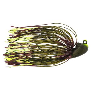 Westin Slide-Up Rubber Jig Tungsten #2/0 5g Green Pumpkin/Chartreuse 1Pc Jighead