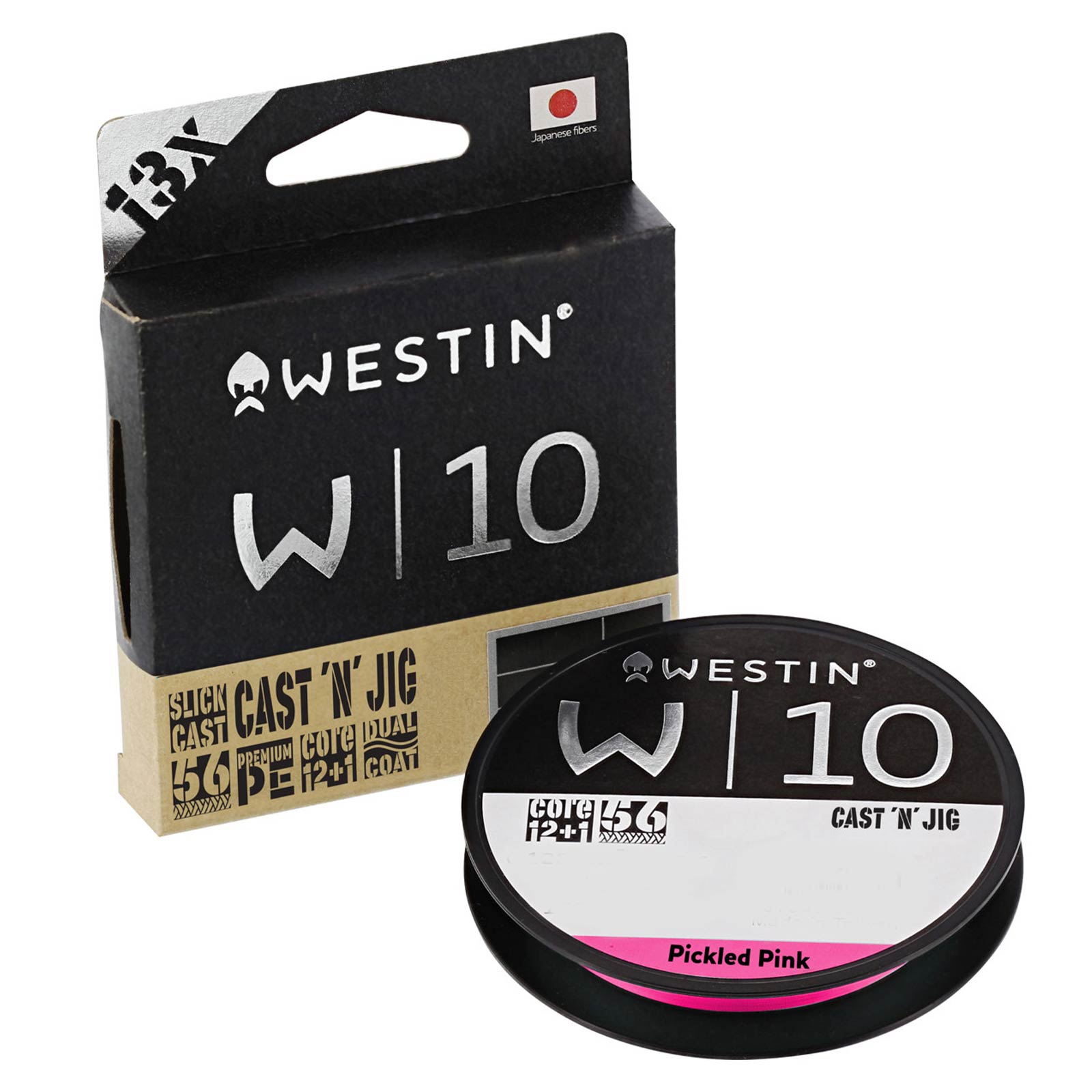 Westin W10 13-Braid Cast 'N' Jig Pickled Pink 110m 0.08mm 6.0kg 13Lbs Geflochtene Angelschnur