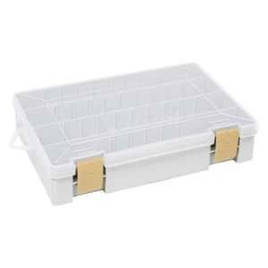 Westin W3 Tackle Box 27,5×18,5×4,5cm Grey/Clear Angelbox