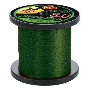 WFT KG 8.0 Green 13kg 0,10mm geflochtene Angelschnur Wunschlänge