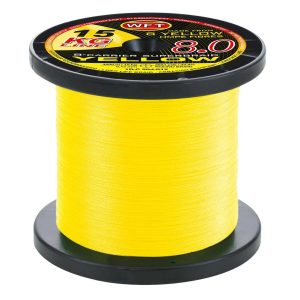 WFT KG 8.0 Yellow 22kg 0,16mm geflochtene Angelschnur Wunschlänge