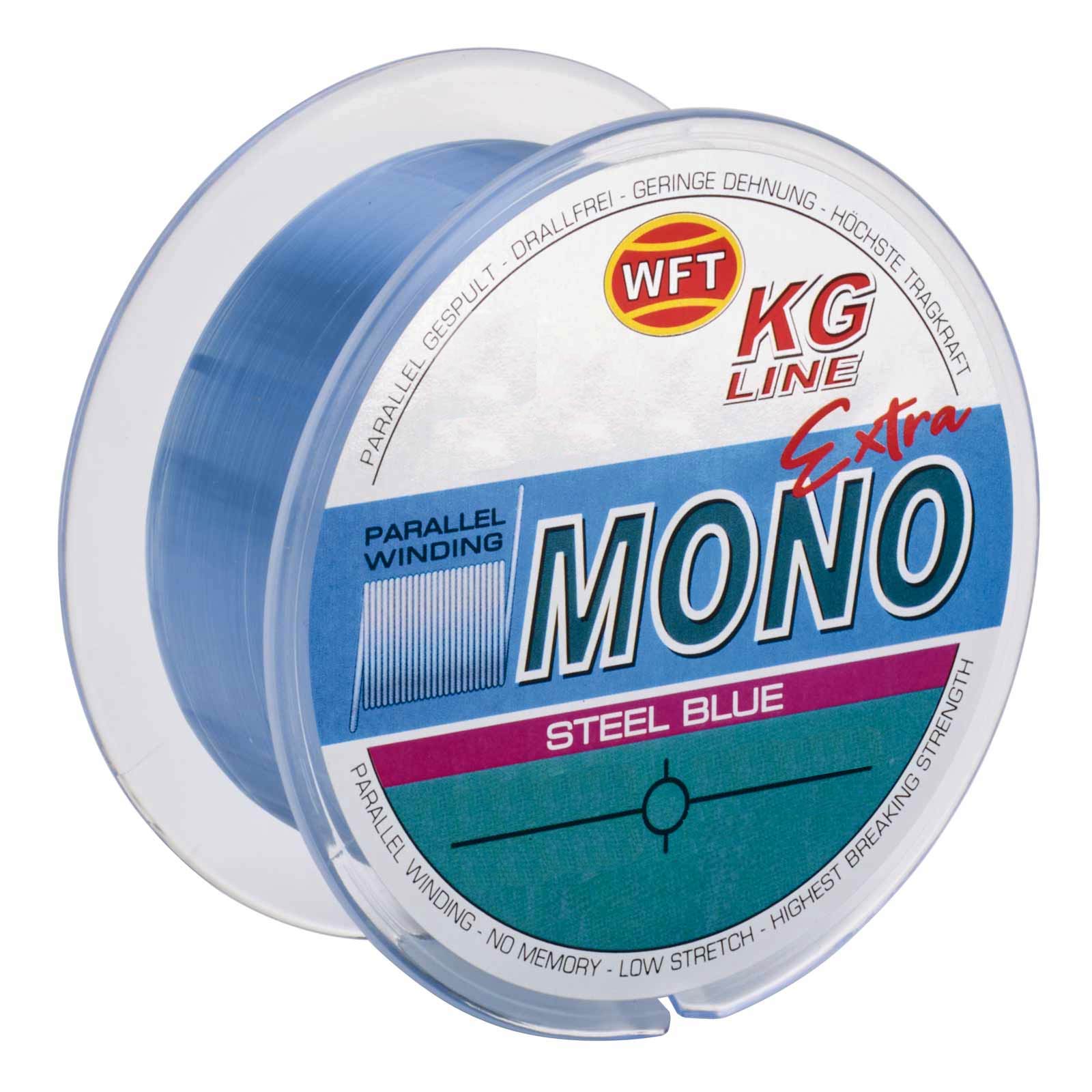 WFT KG Mono Extra steel blue 300m 0,22mm monofile Angelschnur
