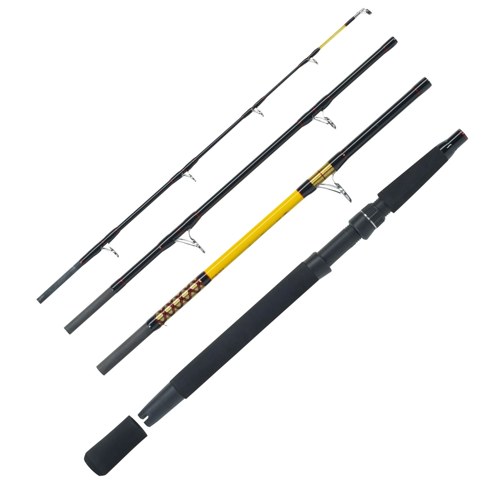 WFT Never Crack Fjordspin Travel 2,10m - 200-600g 4 Teile Reiserute