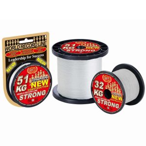 WFT New KG Strong Trans 0,08mm Geflochtene Angelschnur Meterware