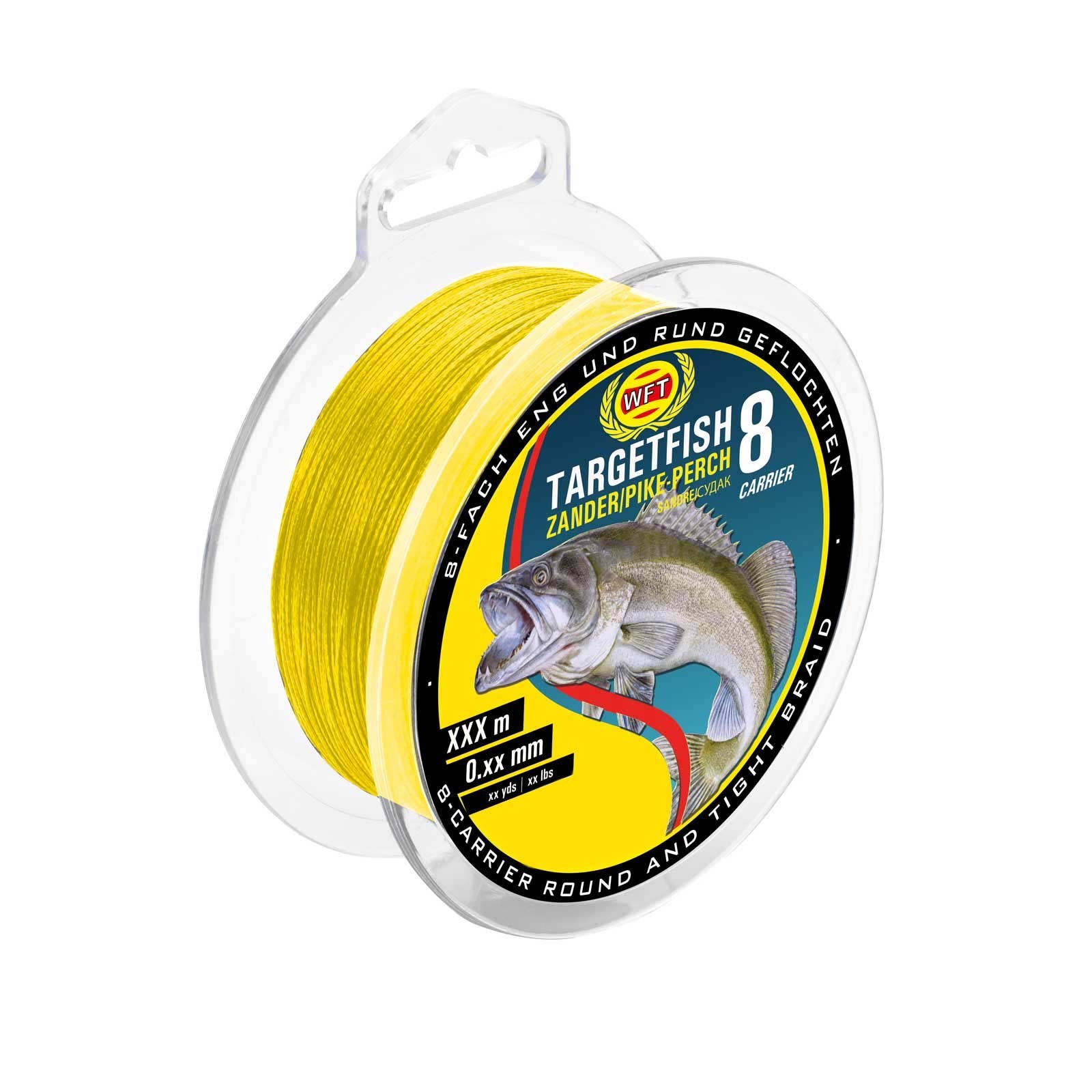 WFT Target Fish 8 Zander yellow 150m 0,15mm geflochtene Schnur
