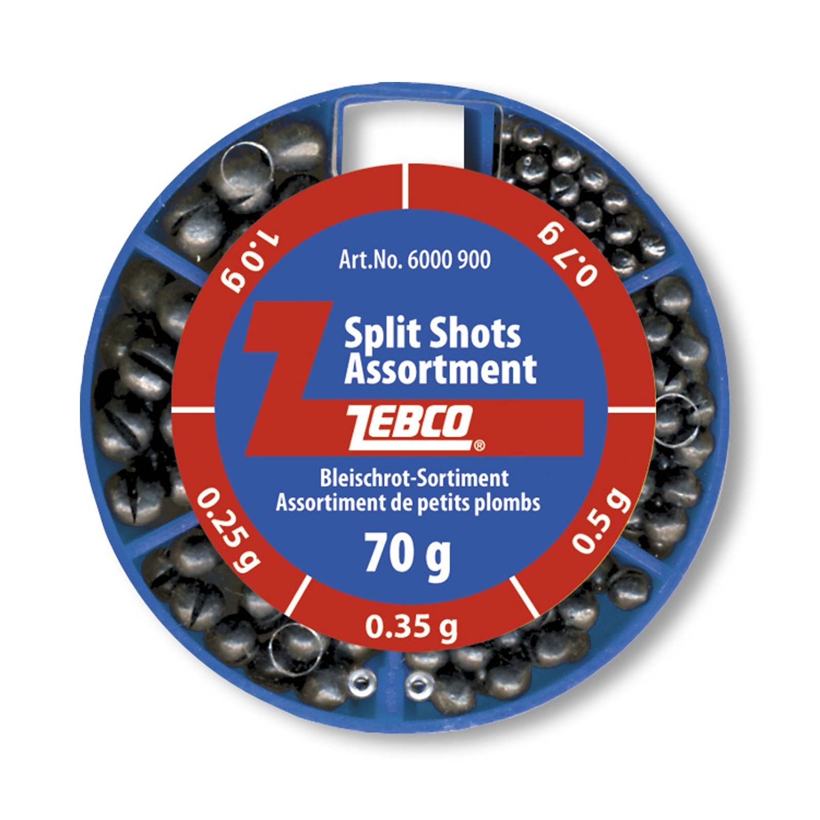 Zebco Bleischrot-Sortiment 70g fein