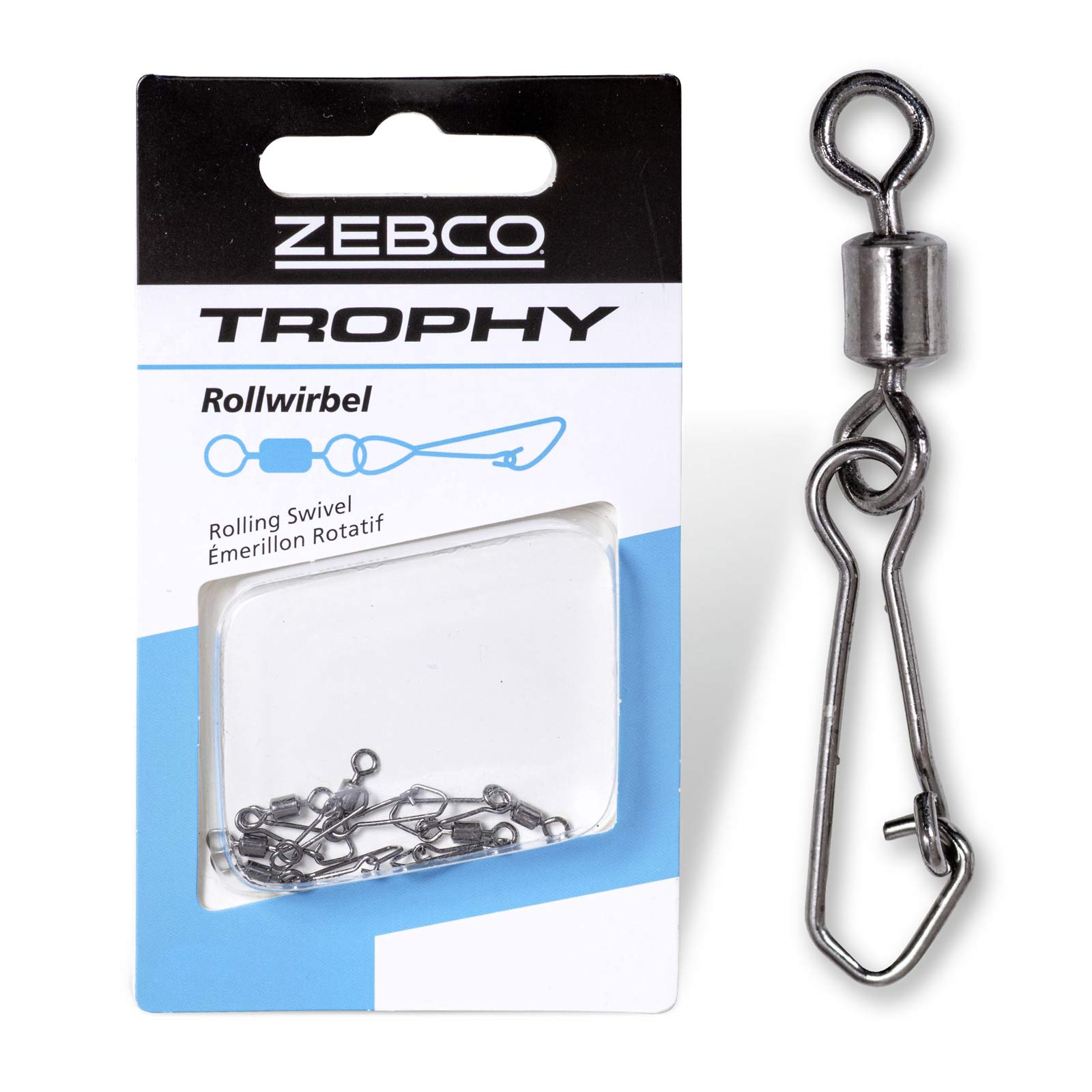Zebco Trophy Hochleistungs Rollwirbel Gr. 12